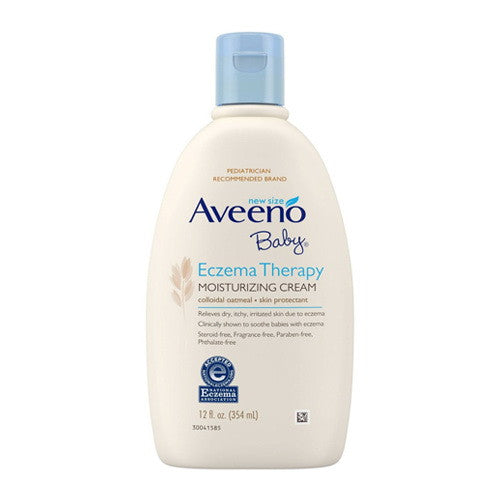 Aveeno Baby Eczema Therapy Moisturizing Cream for Skin, 12 Oz
